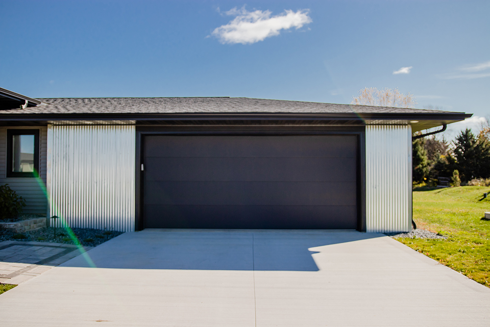 modern steel garage doors